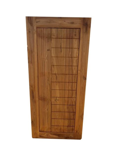 Interior Brown Indian Teak Polished Wooden Door For Furniture At Rs