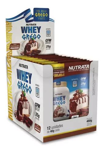 Whey Grego Cheesecake Choco Display Nutrata MercadoLivre