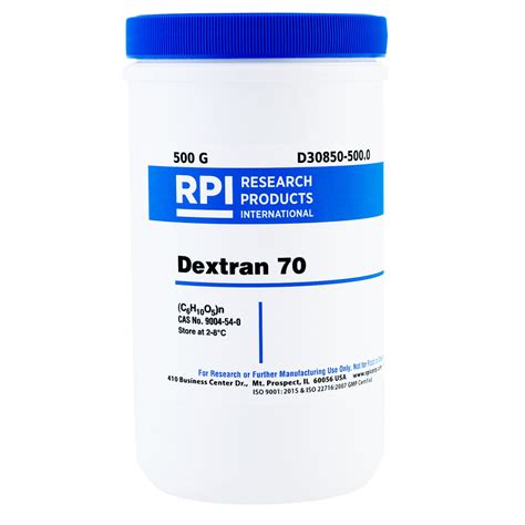 D30850-500.0 - Dextran 70, 500 Grams