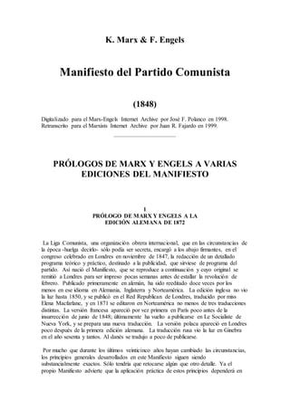 Manifiesto Comunista PDF