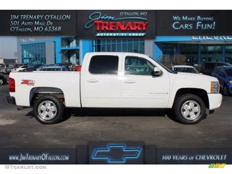 2009 Summit White Chevrolet Silverado 1500 Lt Crew Cab 4x4 111708199 Car Color