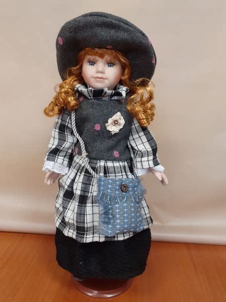 Кукла керамическая 41 см коллекционная, ручная работа, на подставке №1 ...