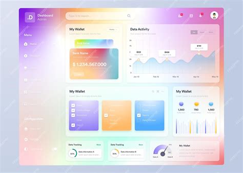 premium vector infographic dashboard ui ux design  graphs charts