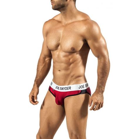 Joe Snyder Active Wear Bikini JSAW01 Wine Mens Underwear