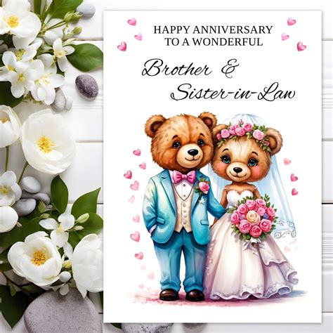 Brother & Sister-in-Law (Wedding Anniversary) – YuukoCards