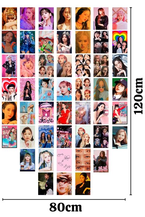 Blackpink Poster Seti - 50 Adet Black Pink Duvar Posteri Kolaj Seti
