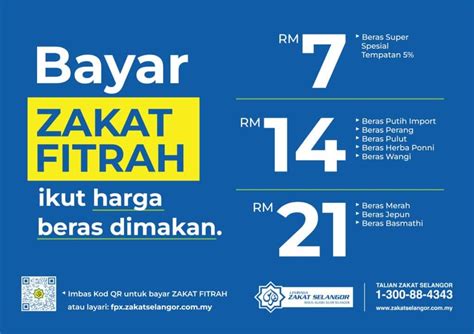 Zakat Fitrah Online Kadar Setiap Negeri Di Malaysia