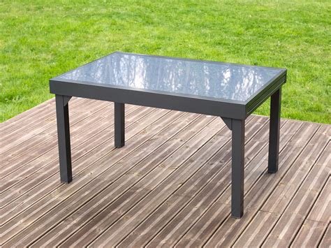 Table Jardin Plateau Verre