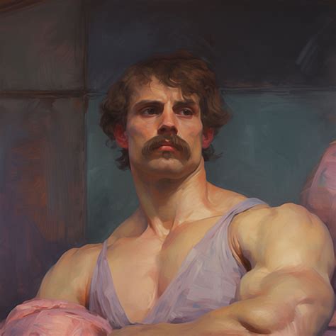 Gay Art Print Original AI Male Painting Fine Art Print Male Figurative Art Male Portrait