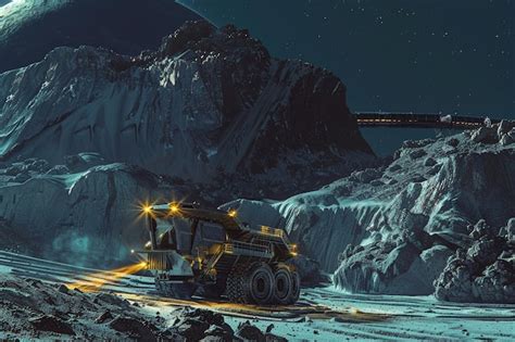 Premium Photo A Mining Operation On A Mineralrich Asteroid Ar