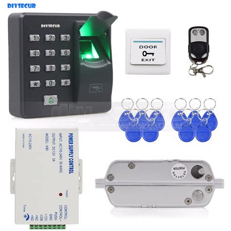 DIYSECUR huella dactilar biométrica RFID 125KHz contraseña teclado