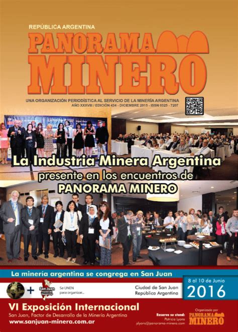 Edición 434- Diciembre 2015 | Panorama Minero