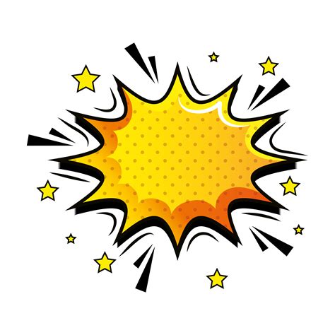 Explosion Pop Art Style Icon Vector Art At Vecteezy