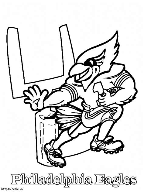 Philadelphia Eagles Swoop coloring page