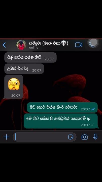 පෝයට මෙ වගේ වැඩ කරන අය කෝ🤫😂 Chat Funny Whatsapp Comedy Chatstory Vairal Trending Youtube