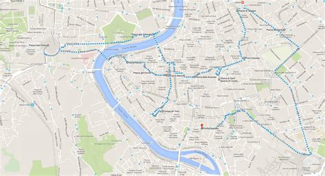 Walking-Karte von Rom - Rome walking tour map (Lazio - Italien)