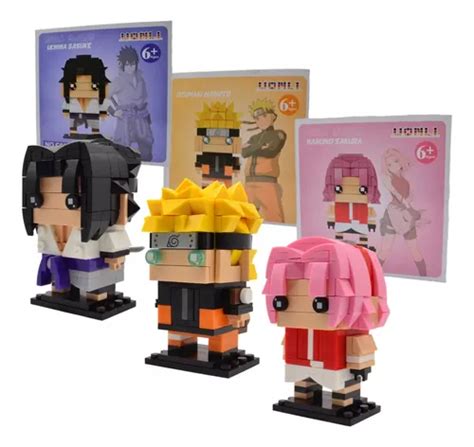 Set De Bloques Armables De Sasuke Naruto Y Sakura Cuotas Sin Inter S