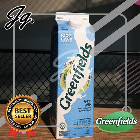 Jual Greenfields Fresh Milk 1 Lt Liter Seliter Susu Segar Greenfield