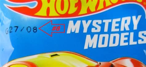Hot Wheels Mystery Models Cars Secret Code On Package Bag