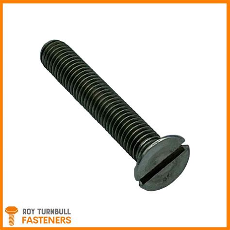 Slotted Countersunk Head Screw Machine Screws Roy Turnbull Fasteners