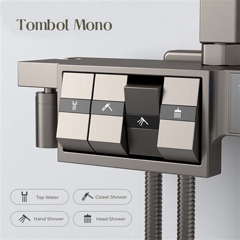 Jual Tecmono Shower Set Brass Luxury Led Hot Cold Keran Shower Dinding Wall Shower Set