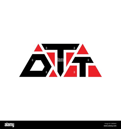 Dtt Triangle Letter Logo Design With Triangle Shape Dtt Triangle Logo