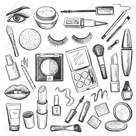 Dessin Produit Maquillage Cosm Ticos Para El Cuidado De La Piel Y