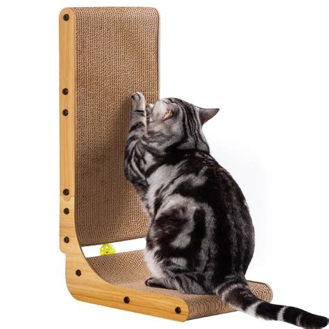 L Shape Cat Scratcher Poils Bebe Cat Scratchers For Indoor Cats