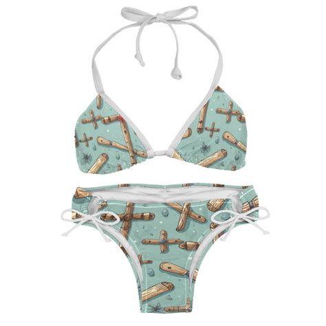 Easter Cross Chic One Piece Swimsuits Bikini Set Detachable Sponge