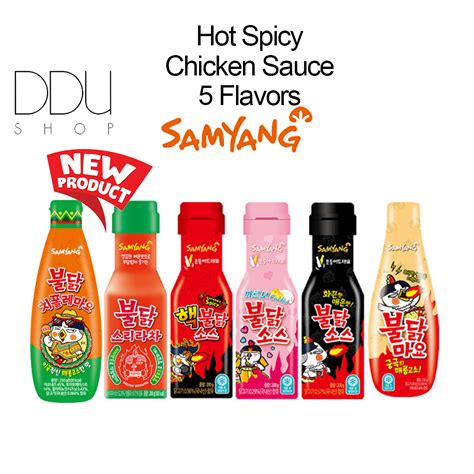 No Halal Samyang Hot Spicy Buldak Sauce Flavors Original Extra Spicy Mayo Carbo