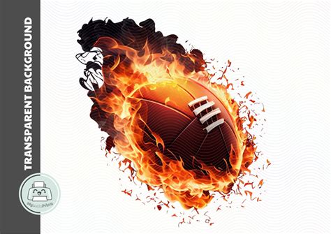 Football On Fire Png Football Png Football Fireball Football Ball In