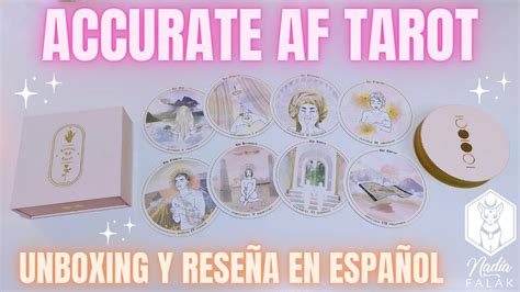 ACCURATE AF TAROT Unboxing y Reseña en Español Nadia Falak YouTube