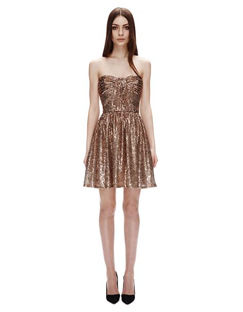 Jill Jill Stuart Sequin A Line Party Dress In Pink Lyst