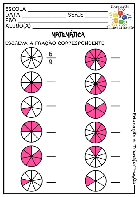 Atividade Com Frações 6 Ano Librain