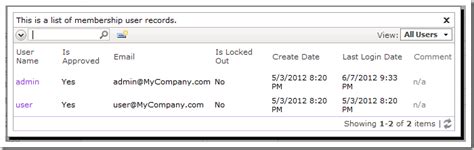 Code On Time: Security / Lookup of User Identity