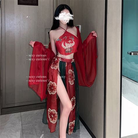 Jual Fashion Lingerie I I Mesh Apron Menggoda Hanfu Dunhuang Kweichow Moutai Phoenix Wanita