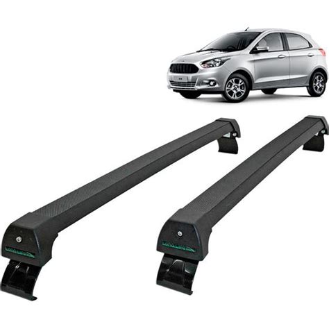 Rack De Teto Ford Ka 15 A 19 AlumÍNio Preto LONG LIFE Rack e