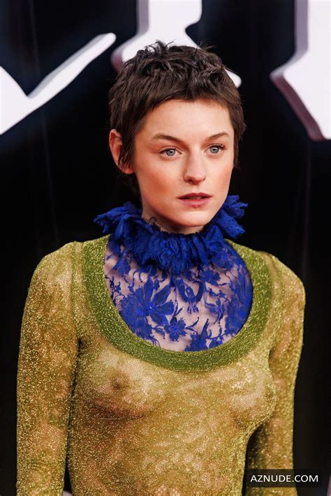 Emma Corrin Sexy Flashes Her Hot Tits At The Nosferatu Premiere In Berlin Aznude