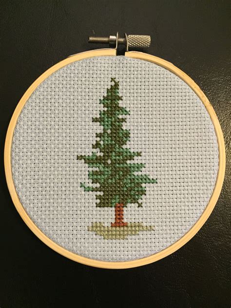 Pine Tree Cross Stitch Cross Stitch Tree Cross Stitch Patterns