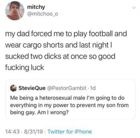 Nsfw Straight Fathers Need To Realise That Gay Guys Who Play Sports Are Most Likely Just Gonna