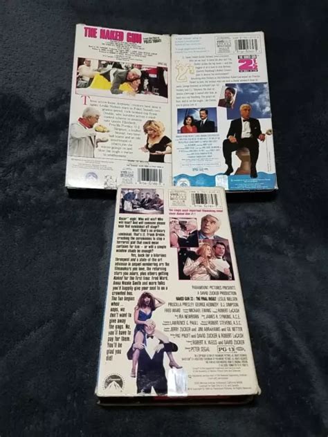 THE NAKED GUN 3 Vhs Lot Leslie Neilsen Oj Simpson Comedy 2 ½ 33 1 3 Police Squad 12 67