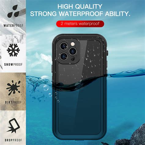 Waterproof Case For Iphone 12 Pro Max Dteck Full Body Protective Heavy