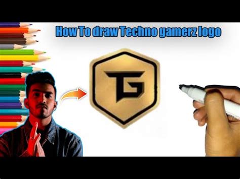 How To Draw Techno Gamerz Logo Step By Step Ahmarthub398 YouTube