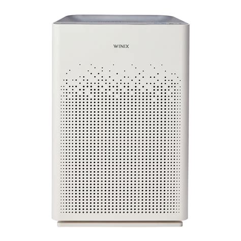 The Whirx Air Purificater Is White And Has Dots On It