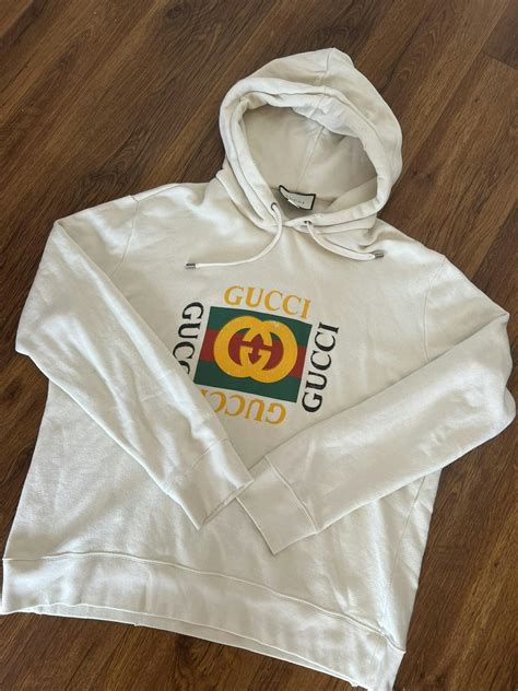 Gucci Gucci fake logo hoodie | Grailed