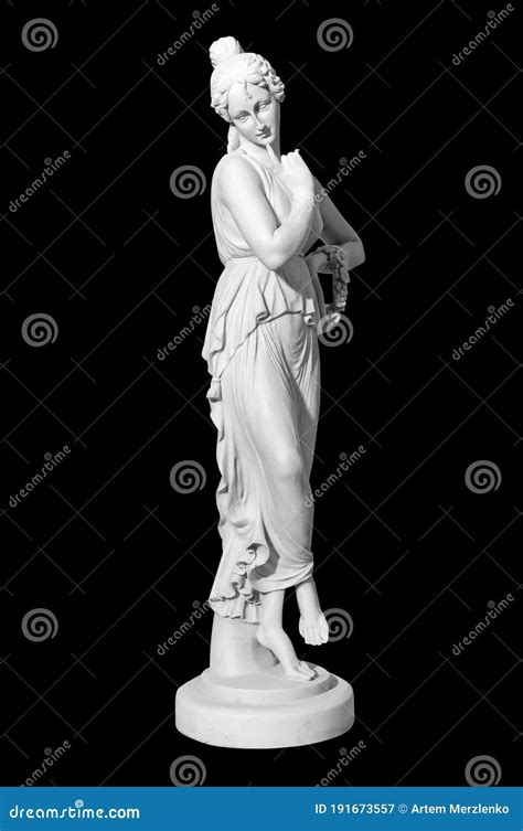 Statue Of A Naked Woman On A Black Background Stock Image Image Of Decoration Ancient 191673557