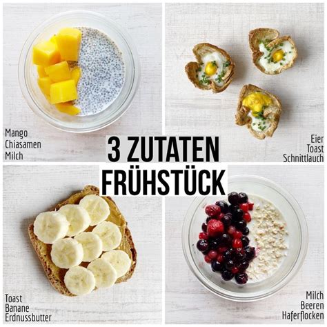 3 Zutaten Frühstück | Healty food, Delicious healthy recipes, Food