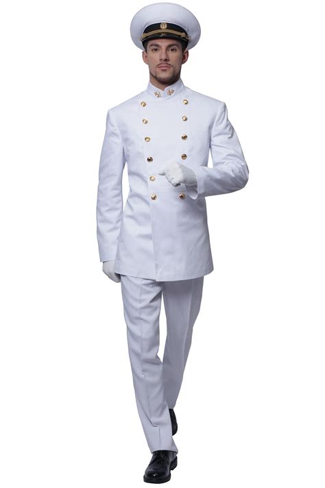 Костюм белый китель капитана, морская форма - купить за 12000 руб ...
