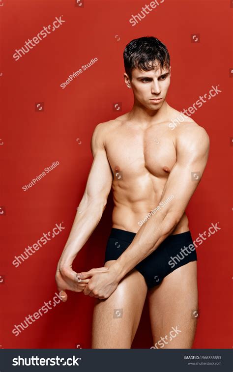 Sexy Athletes Naked Torso Black Panties Stock Photo Shutterstock