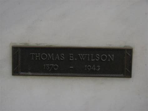 Thomas Edward Wilson 1870 1943 Find A Grave Gedenkplek